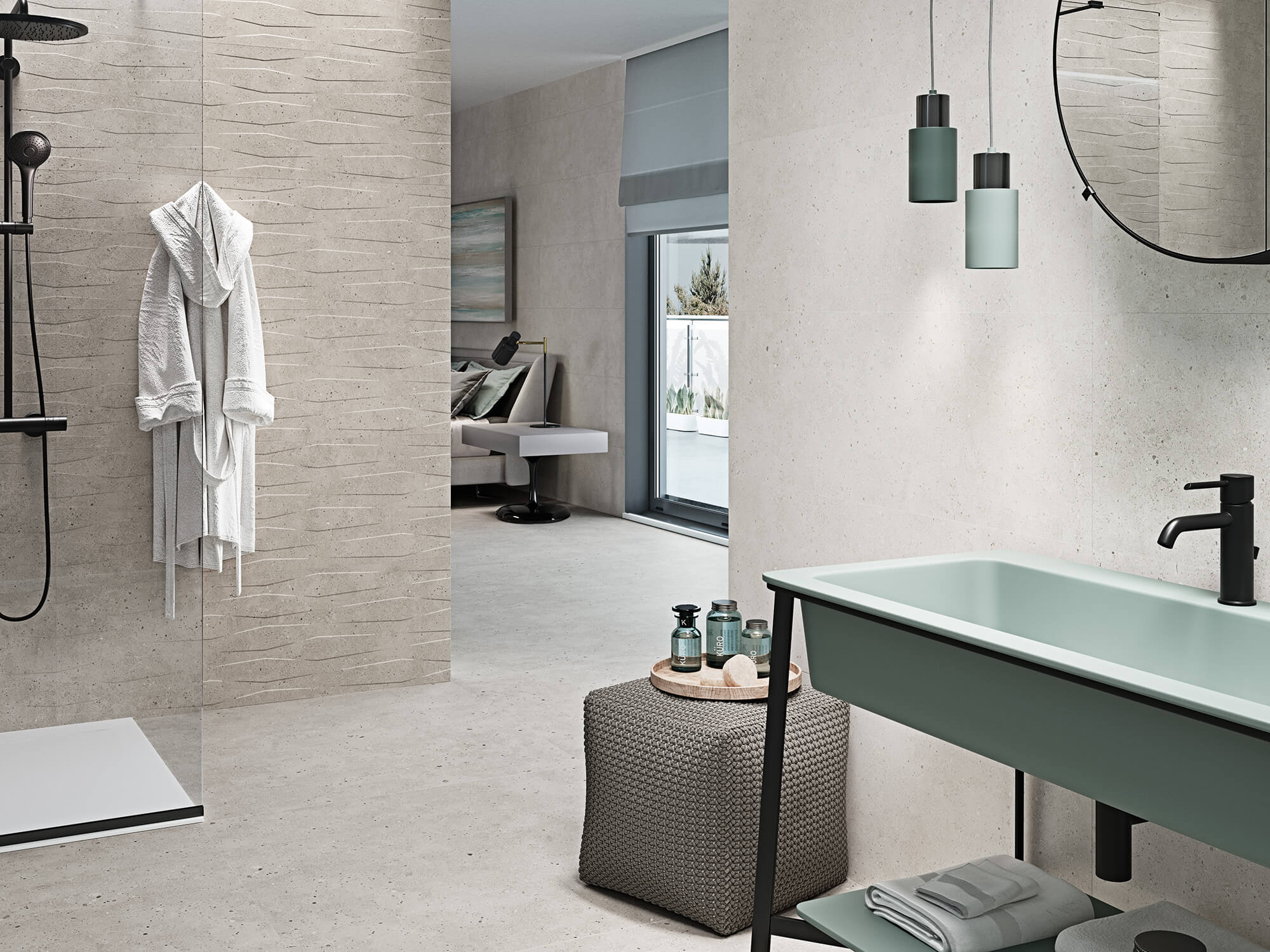 Amb 1214 Gris Perla Gris Relieve 40x120 1813 Gris 100x100 web - Baños Pequeños Amb 1214 Gris Perla Gris Relieve 40x120 1813 Gris 100x100 web - Baños Pequeños