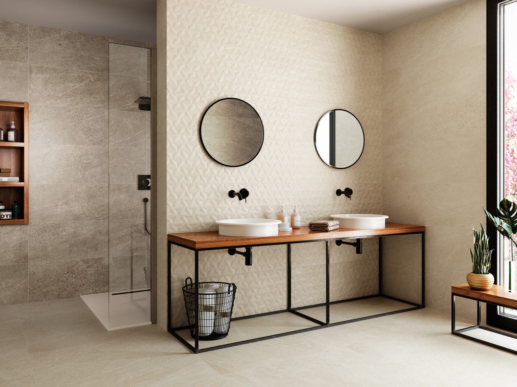Amb 1215 Cream Cream Relieve Geo 40x120 1817 Cream 100x100 web 1024x768 - Trevi 1215