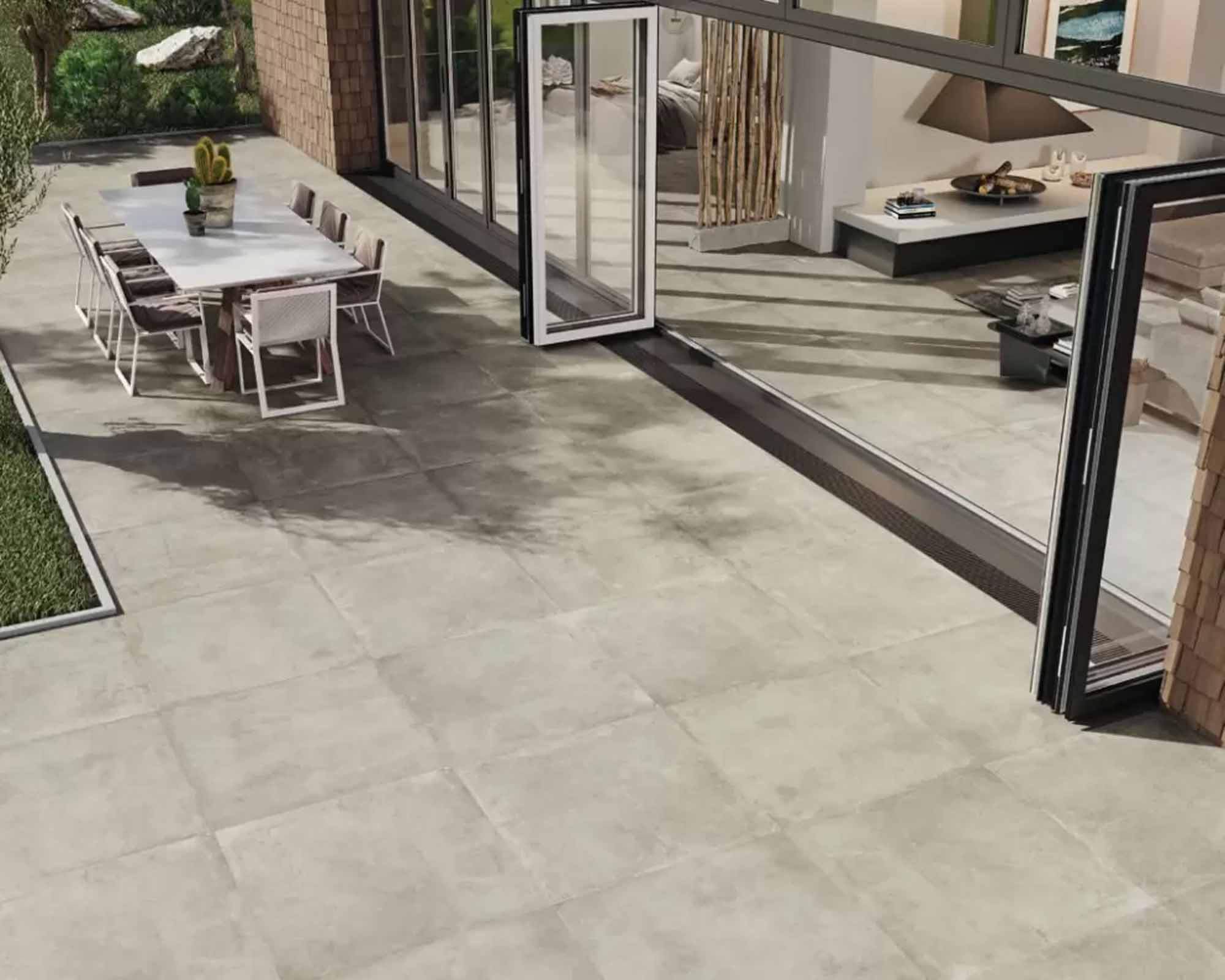 Outdoor terrace flooring