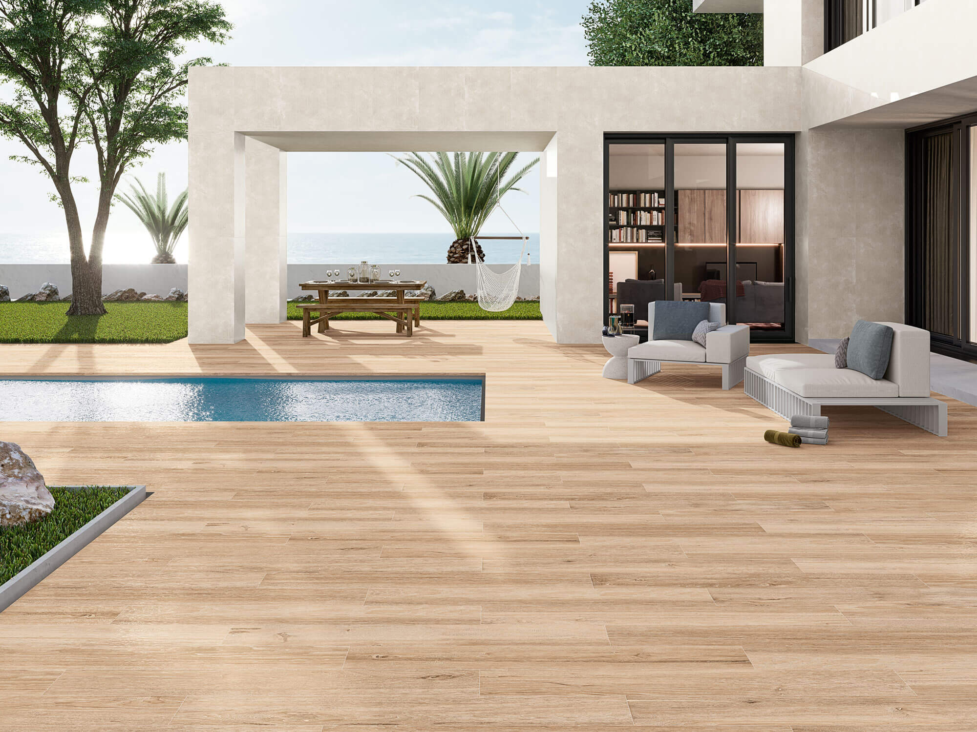 ✓ Suelos Exterior Terraza - Porcelanite Dos