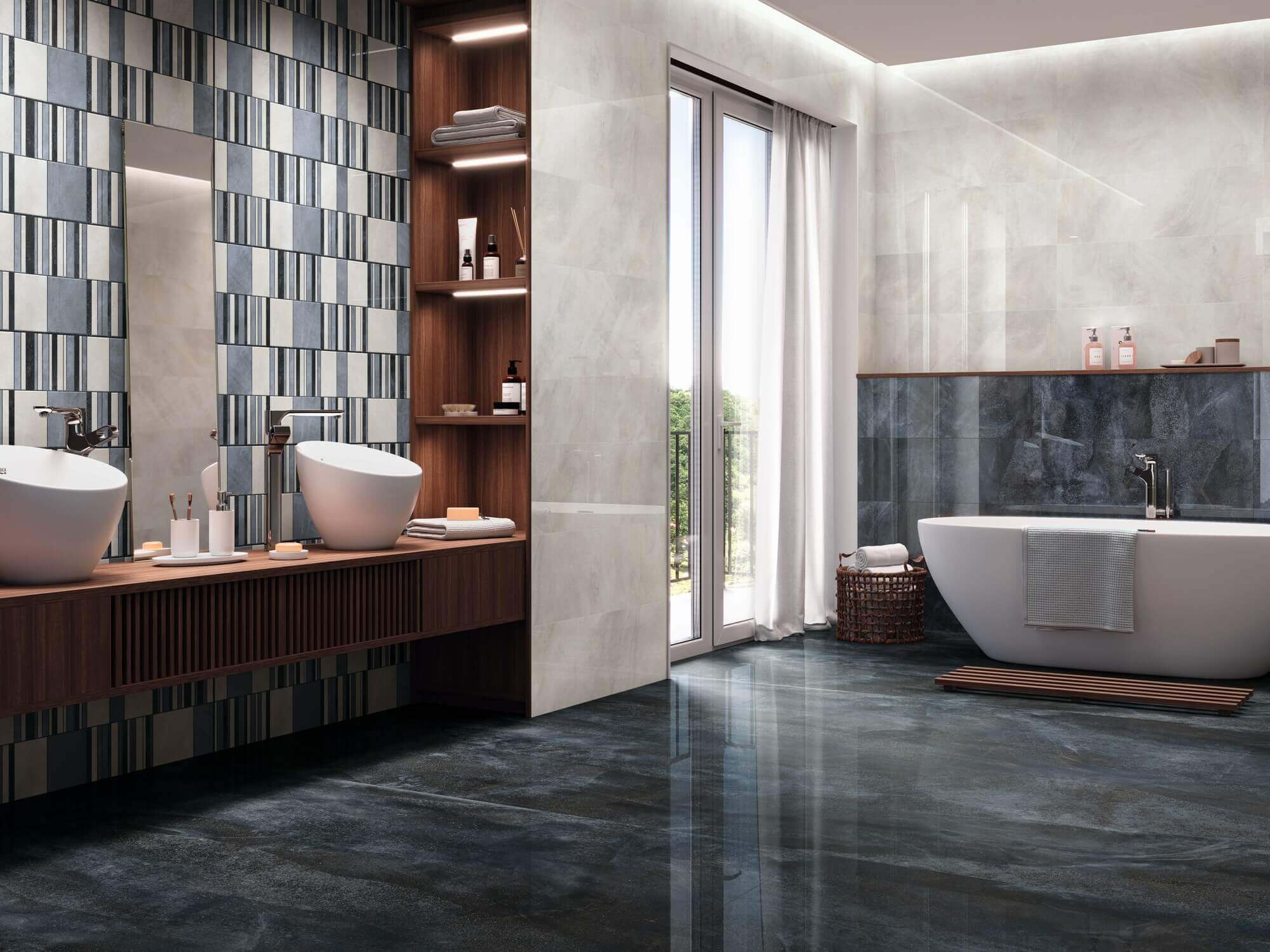 Azulejos azules para cuartos de baño Azulejos azules para cuartos de baño