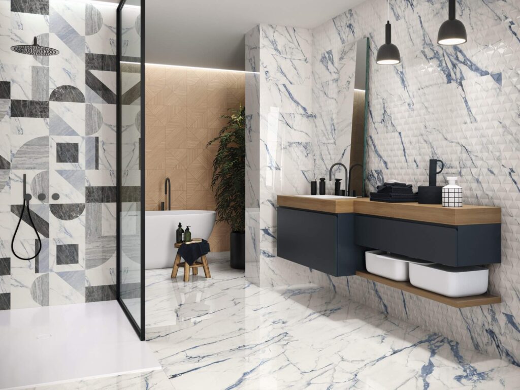 Amb 9545 Roble Relieve 30x90 9543 Blue Calacatta Relieve Decor 30x90 1840 Blue Calacatta 98x98 web 1024x768 - Amazonas 9545