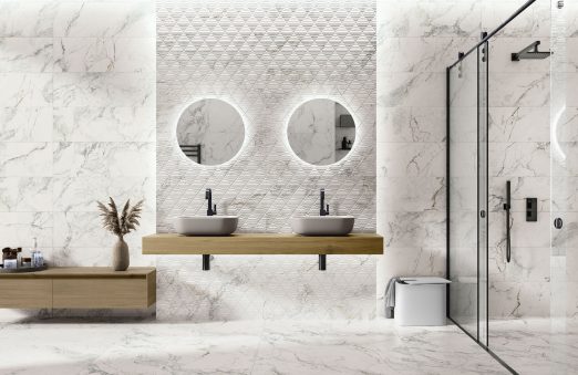 Amb 9547 White White Relieve 30x90 1865 White 100x100 web 522x339 - Iguazú 9547