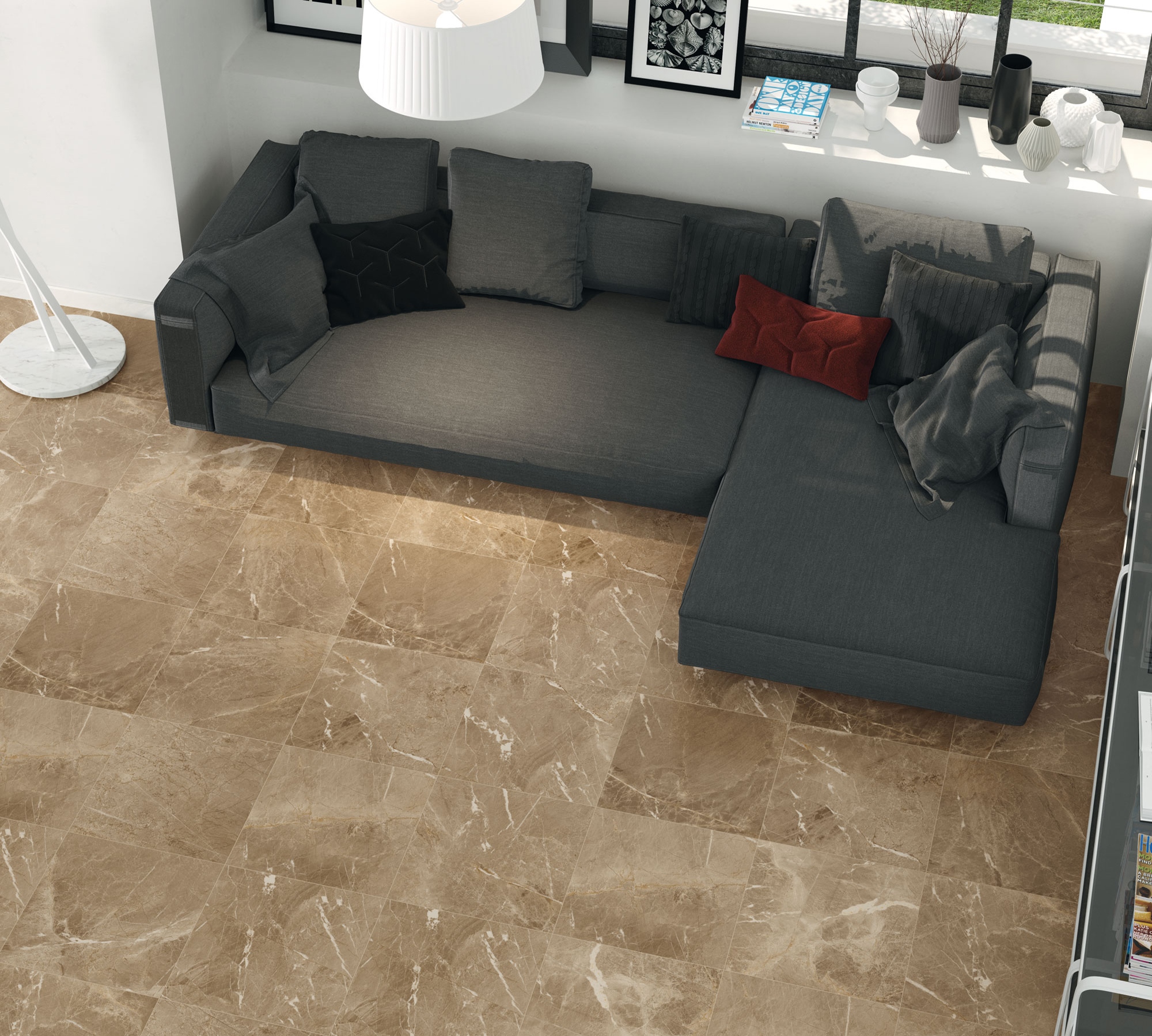 Ambiente 5034 Beige 50x50 1 - Nantes 5034