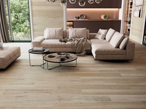 Which direction to lay imitation wood flooring