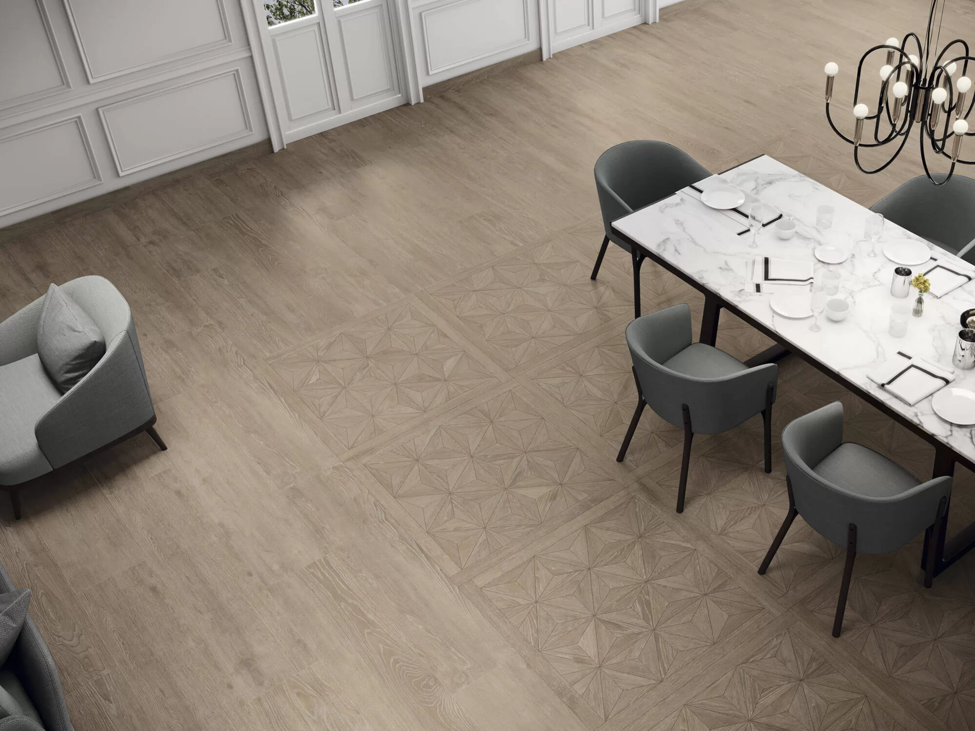 Mejore suuelos porcelánicos imitación madera Pavimento porcelánico efecto madera - Amb-1873