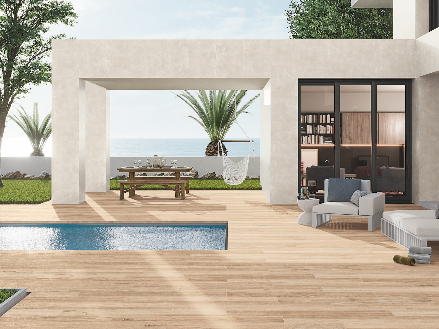 Transforma tu comedor exterior con Porcelanite