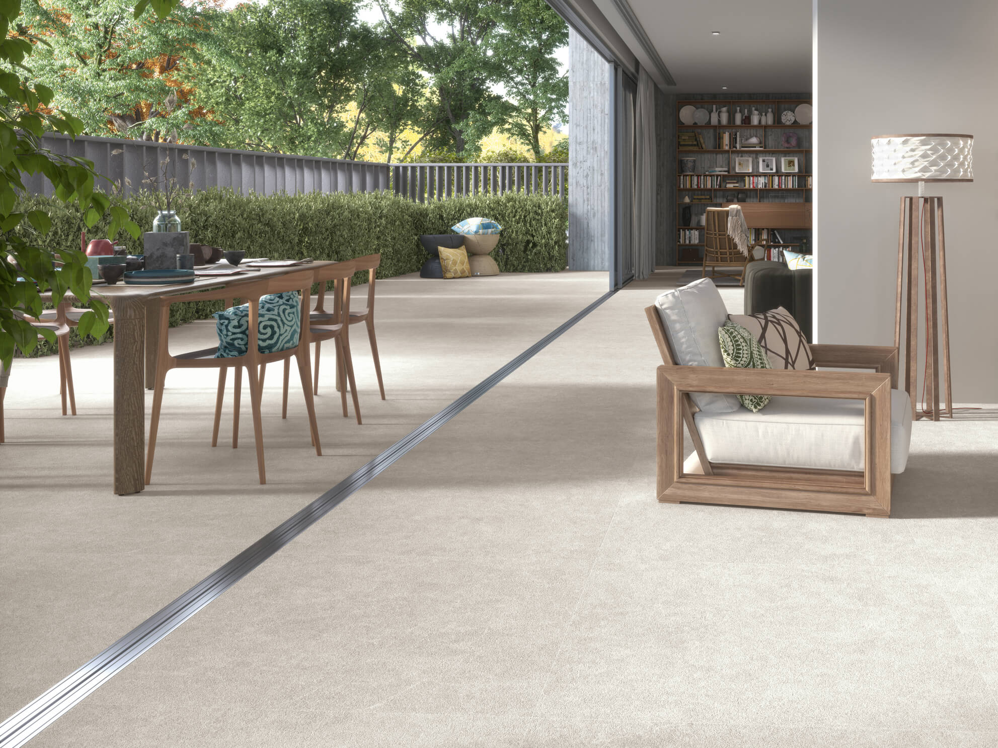 Transforma tu comedor exterior con Porcelanite