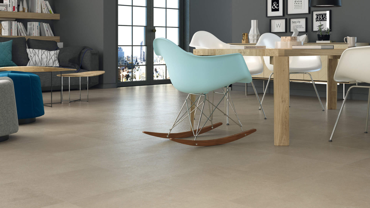 Suelos porcelánicos color beige